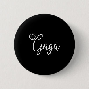 Gaga Schattig Hart Oma Ronde Button 5,7 Cm
