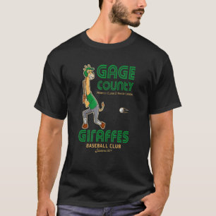 Gage County Giraffes Retro Minor League Baseball T T-shirt
