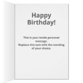 Gage de la vieillesse - 80e carte d'anniversaire (Intérieur (Droit))