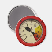 Gage de pression vapeur - Avertissement ! Magnet (Recto/Verso)