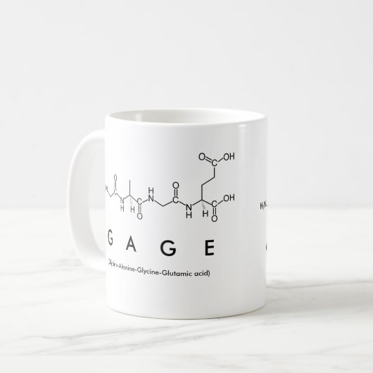 Gage peptide nom mug (Devant gauche)