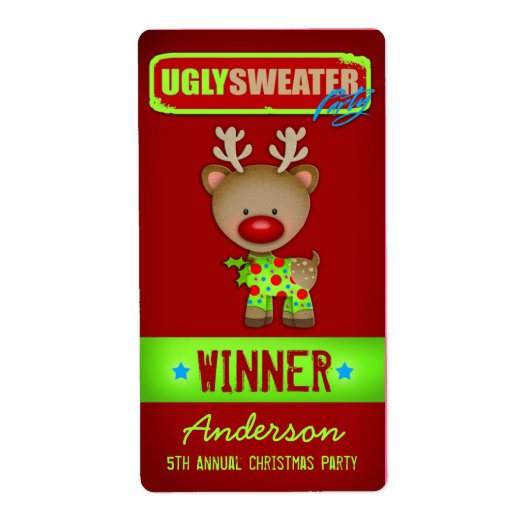 Gagnante du Étiquette de vin CG Ugly Sweater (Devant)
