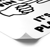 Gagner ou Perdre, Blâmer, Affiche Drôle (Coin)