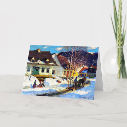 Gagnon - Een dorpsstraat in Quebec, Kaart (Voorkant)