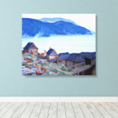 Gagnon - Evening op het Poster van de Noordkust Canvas Afdruk (Insitu (Houten vloer))