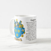 Gagnon, l'origine, la signification et la tasse de (Devant gauche)