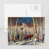 Gagnon - Maart in de berkenbossen Briefkaart (Voorkant / Achterkant)