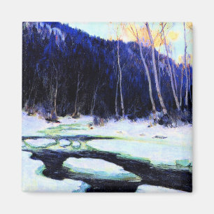Gagnon - River Thaw, fijne kunst Magneet