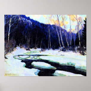 Gagnon - River Thaw, fijne kunst Poster