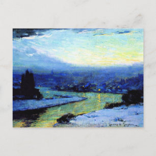 Gagnon - Schemering, schilderij van fijnere kunst Briefkaart