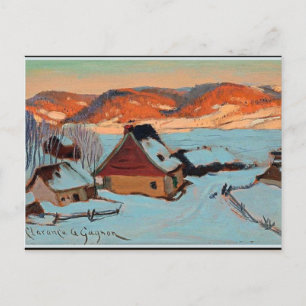 Gagnon - Schemering - Winter in Quebec Briefkaart
