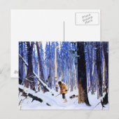 Gagnon - Trapper in de Bossen Briefkaart (Voorkant / Achterkant)