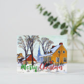 Gagnon-Winter Morning, Baie-Saint Paul, Kerstmis Briefkaart (Staand voorkant)