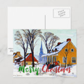 Gagnon-Winter Morning, Baie-Saint Paul, Kerstmis Briefkaart (Voorkant / Achterkant)