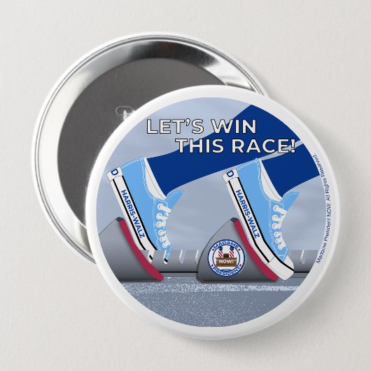 Gagnons cette course ! Badge (Devant & derrière)
