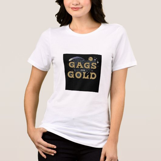 Gags voor goud Tri-Blend shirt (Voorkant)