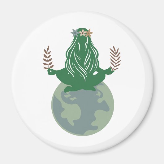 Gaia Aarde Godin, Moeder Aarde, Planeet Aarde Magneet (Voorkant)