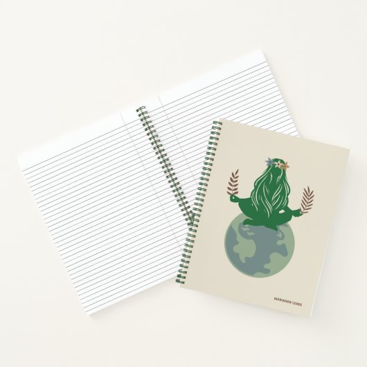 Gaia Aarde Godin, Moeder Aarde, Planeet Aarde Notitieboek (Binnen)