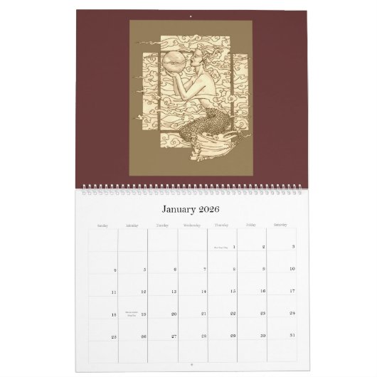 Gaia Calendar Kalender (Jan 2026)