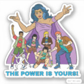 Gaia en de Planeteers Sticker (Voorkant)