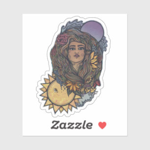 Gaia moeder Aarde godin Tarot Sticker