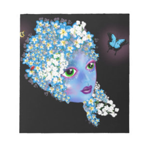 GAIA Moeder Aarde Pagan fantasy Art van LeahG Notitieblok