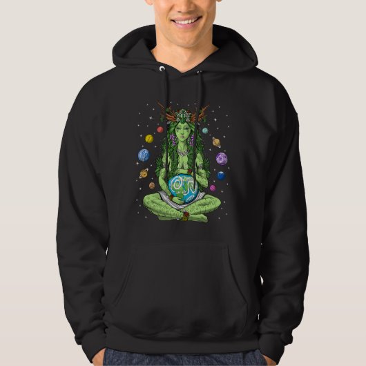 Gaia Moeder Earth Goddess Hoodie (Voorkant)
