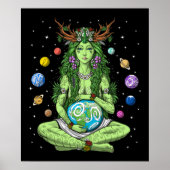 Gaia Moeder Earth Goddess Poster (Voorkant)