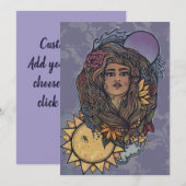 Gaia moeder Earth Goddess Tarot de wereld Kaart (Voorkant / Achterkant)