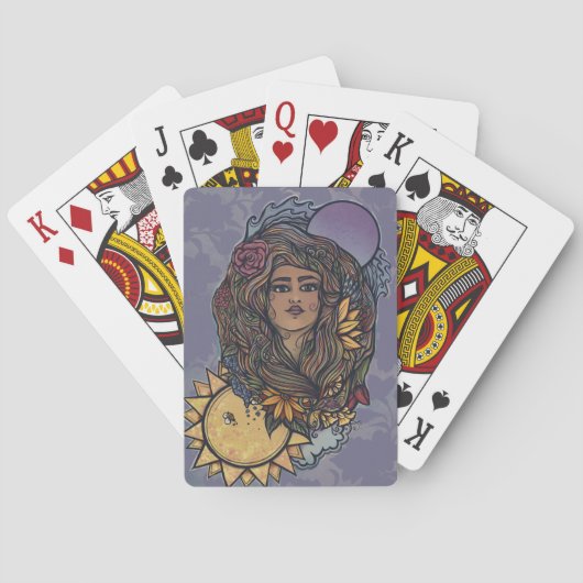 Gaia moeder Earth Goddess Tarot de wereld Pokerkaarten (Achterkant)