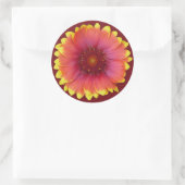 Gaillardia 1 ronde sticker (Tas)