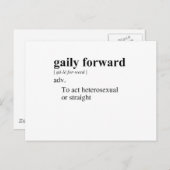 GAILY FORWARD BRIEFKAART (Voorkant / Achterkant)