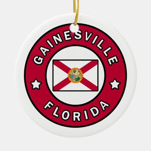Gainesville Florida Keramisch Ornament (Voorkant)