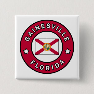 Gainesville Florida Vierkante Button 5,1 Cm