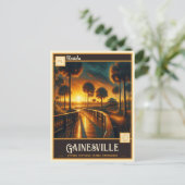 Gainesville, Floride | Carte postale Vintage (Debout devant)