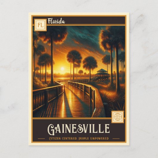 Gainesville, Floride | Carte postale Vintage (Devant)