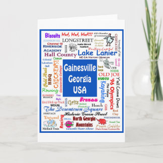Gainesville-kaart Bedankkaart