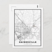 Gainesville Map Briefkaart (Voorkant / Achterkant)
