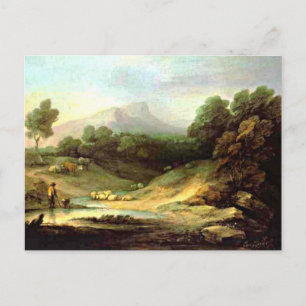 Gainsborough - Berglandschap met Shepherd Briefkaart