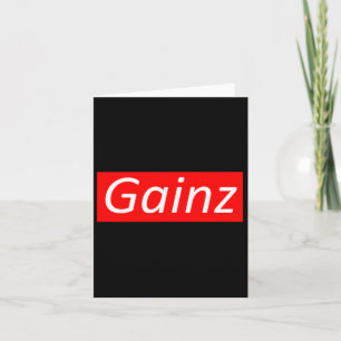 Gainz Bodybuilding Sport Fitness Gift Mannen Vrouw Kaart