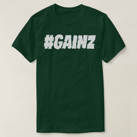 Gainz Hashtag T-shirt (Design voorkant)