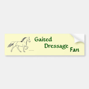 Gaited Dressage Fan Bumpersticker
