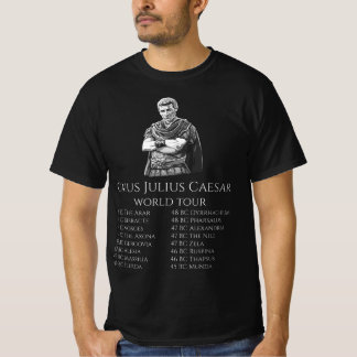 Gaius Julius Caesar World Tour SPQR Geschiedenis v T-shirt