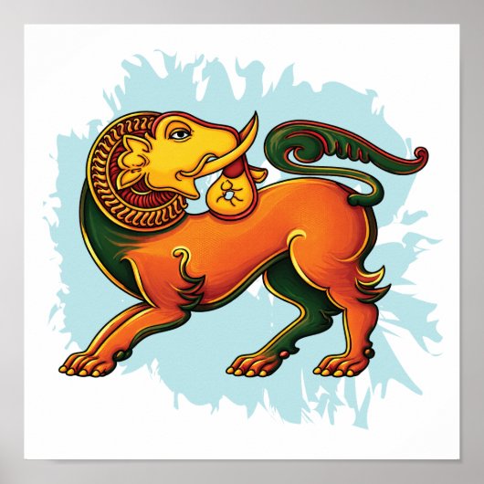 Gajasinha – Mythical Guardian of Strength Poster (Voorkant)