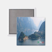 GAL010 BELLAGIO, COMOMEER, Italië, Koelkast Magneet (Voorkant / Achterkant)