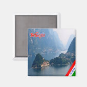 GAL015 BELLAGIO, Comomeer, Italië, Koelkast Magneet (Voorkant / Achterkant)