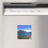 GAL061 COMO MEER, Uitzicht, Italië, Koelkast Magneet (Insitu (Vaatwasser))
