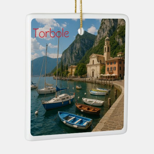 GAL120 TORBOLE, Gardameer, Italië, Keramisch Ornament (Rechts)