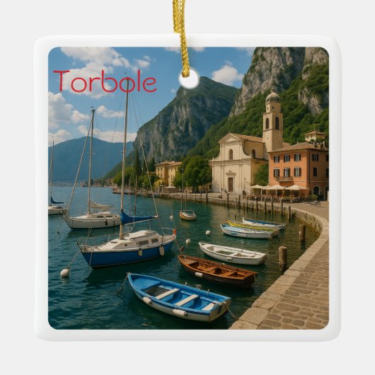 GAL120 TORBOLE, Gardameer, Italië, Keramisch Ornament (Voorkant)