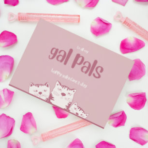 Gal-palen Galentines dag Schattige Valentijn dagen Feestdagenkaart